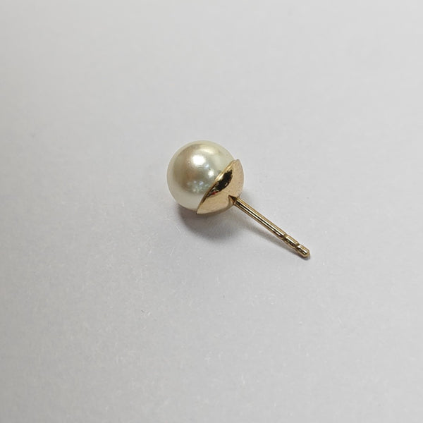 Dior Tribales Metal White Stud Earrings
