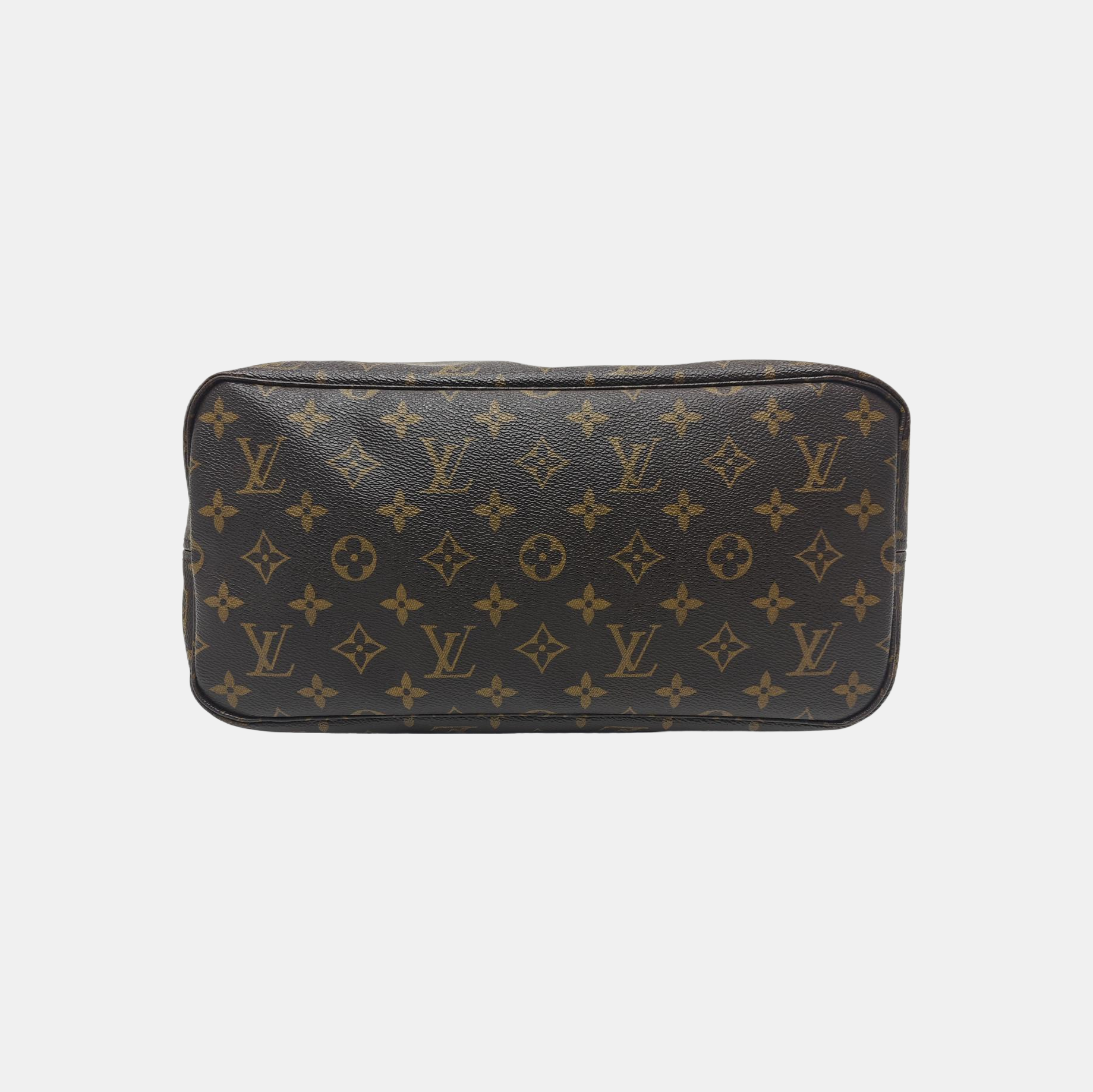 NEVERFULL MM Monogram Coated Canvas Brown