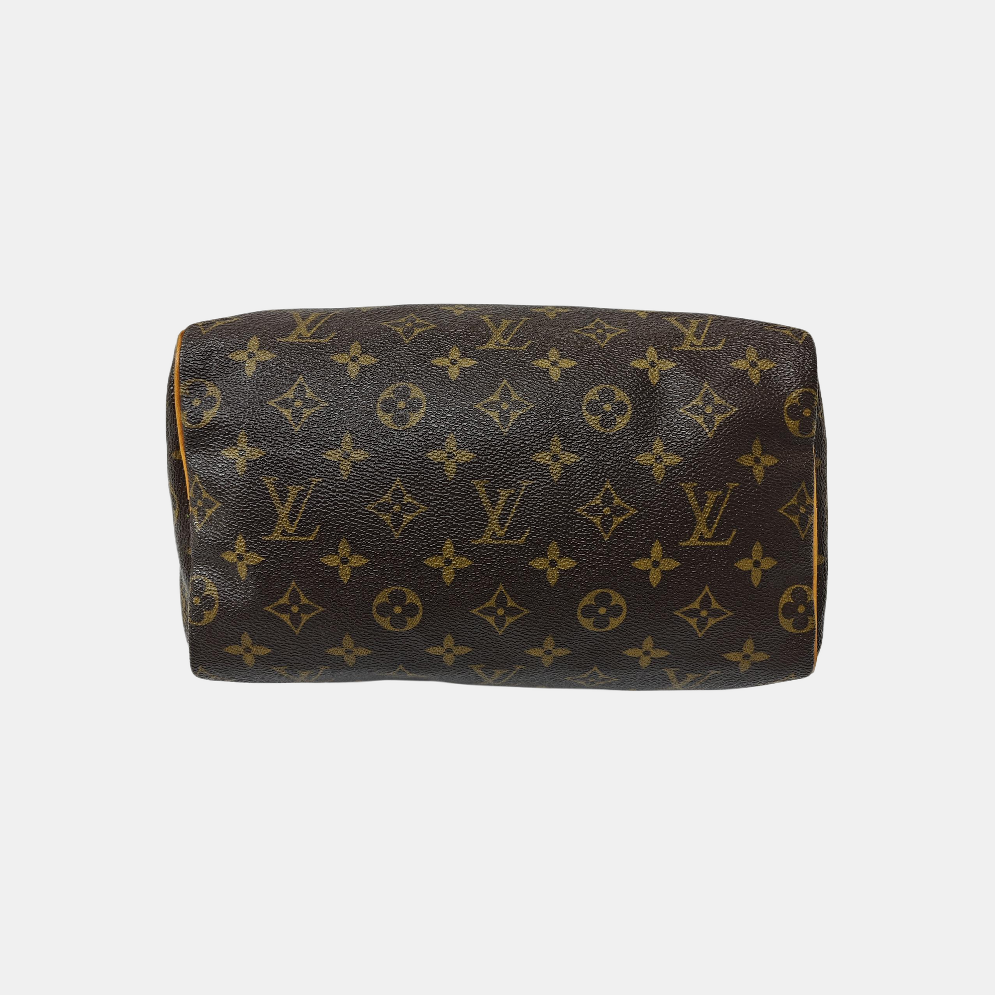 SPEEDY 25 Monogram Coated Canvas Brown
