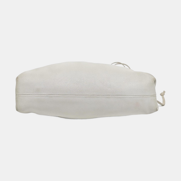 Authenticated pre-owned  The Pouch Mini Calfskin White - Shoulder Bag at Looply
