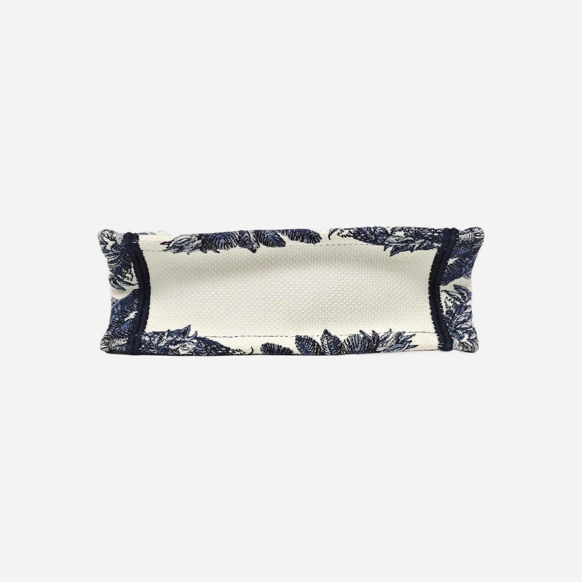 Book Tote Mini Fabric Blue