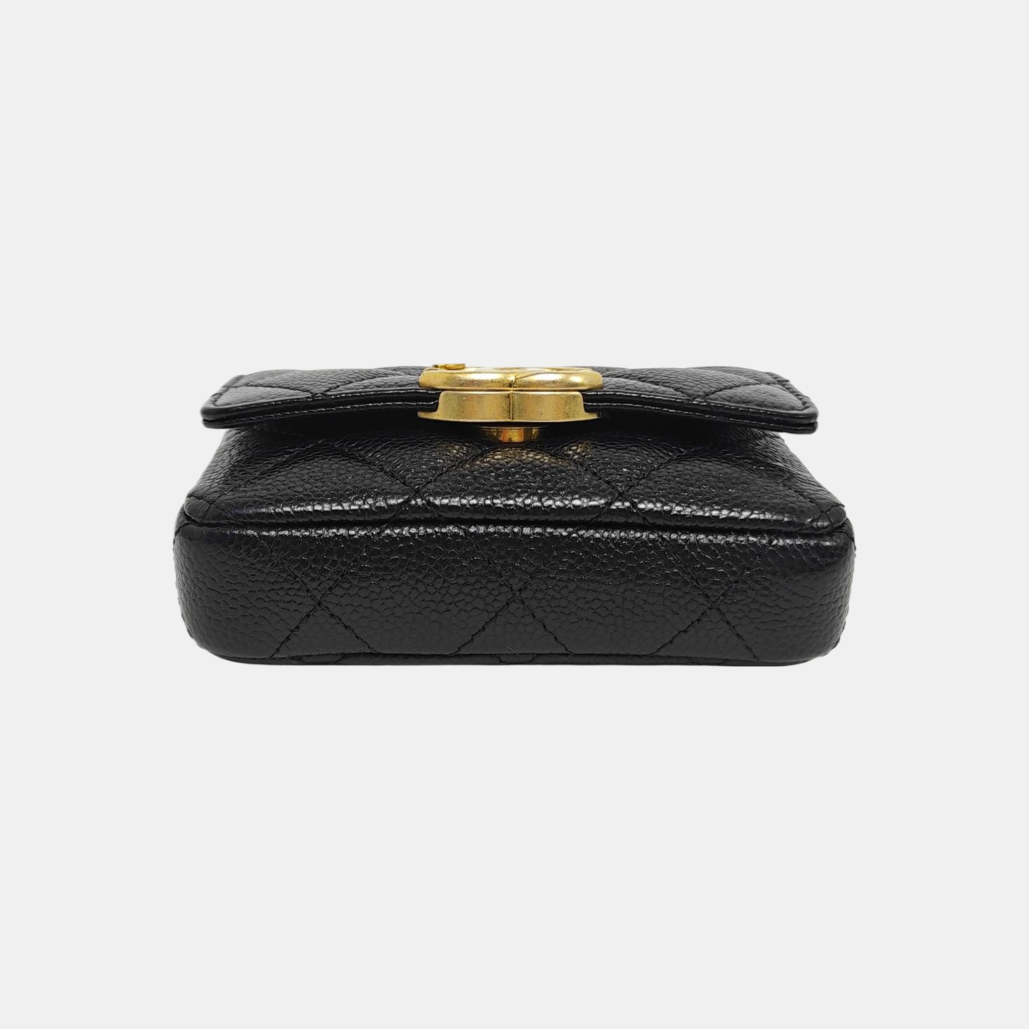 Quilted Grained Calfskin Black