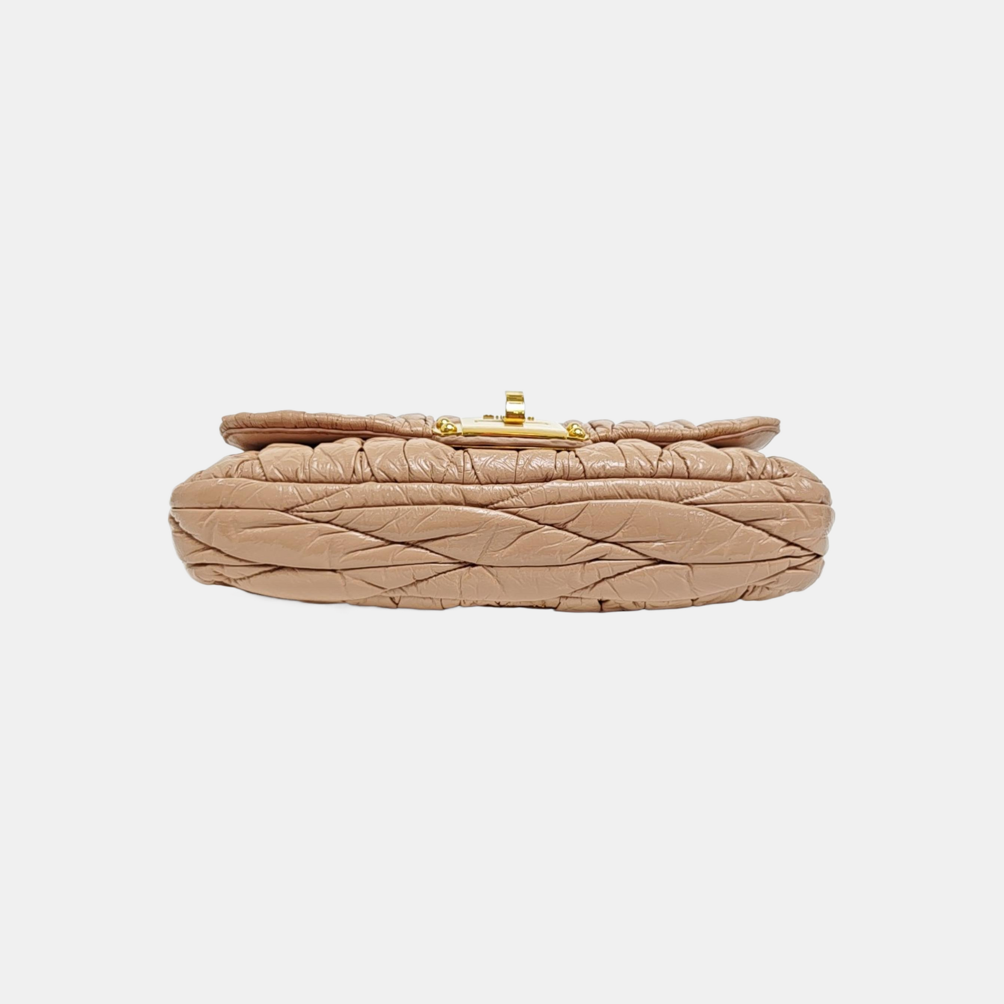 Quilted Lambskin Shoulder Bag Pink