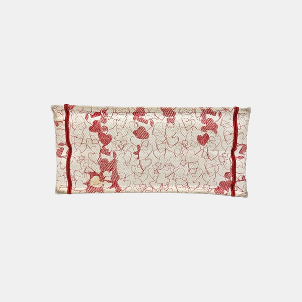 Book Tote Medium Fabric Red