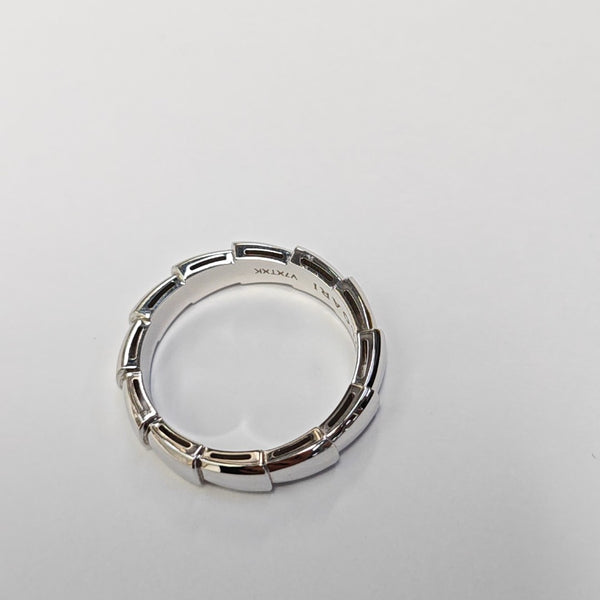 SERPENTI 18k White Gold Silver Ring EU 61