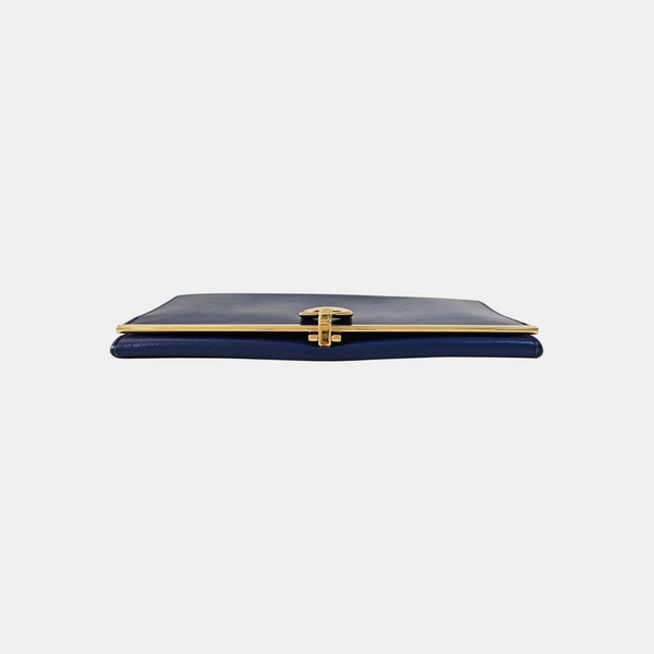 Calfskin Wallet Blue