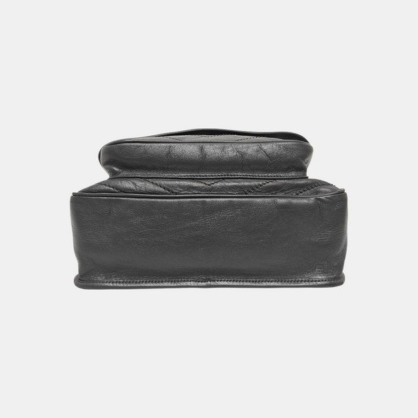 NIKI Medium Chevron Calfskin Gray