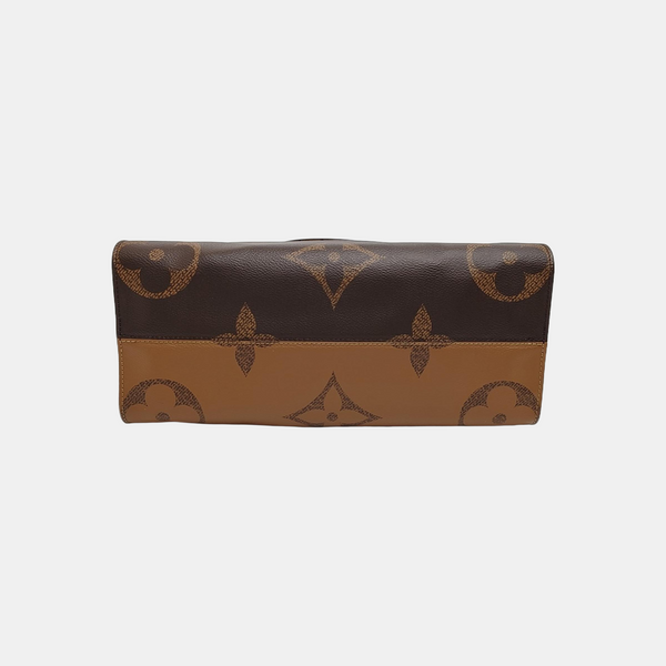 ONTHEGO MM Monogram Coated Canvas Brown