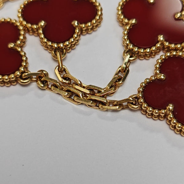 Vintage Alhambra 18k Gold Bracelet