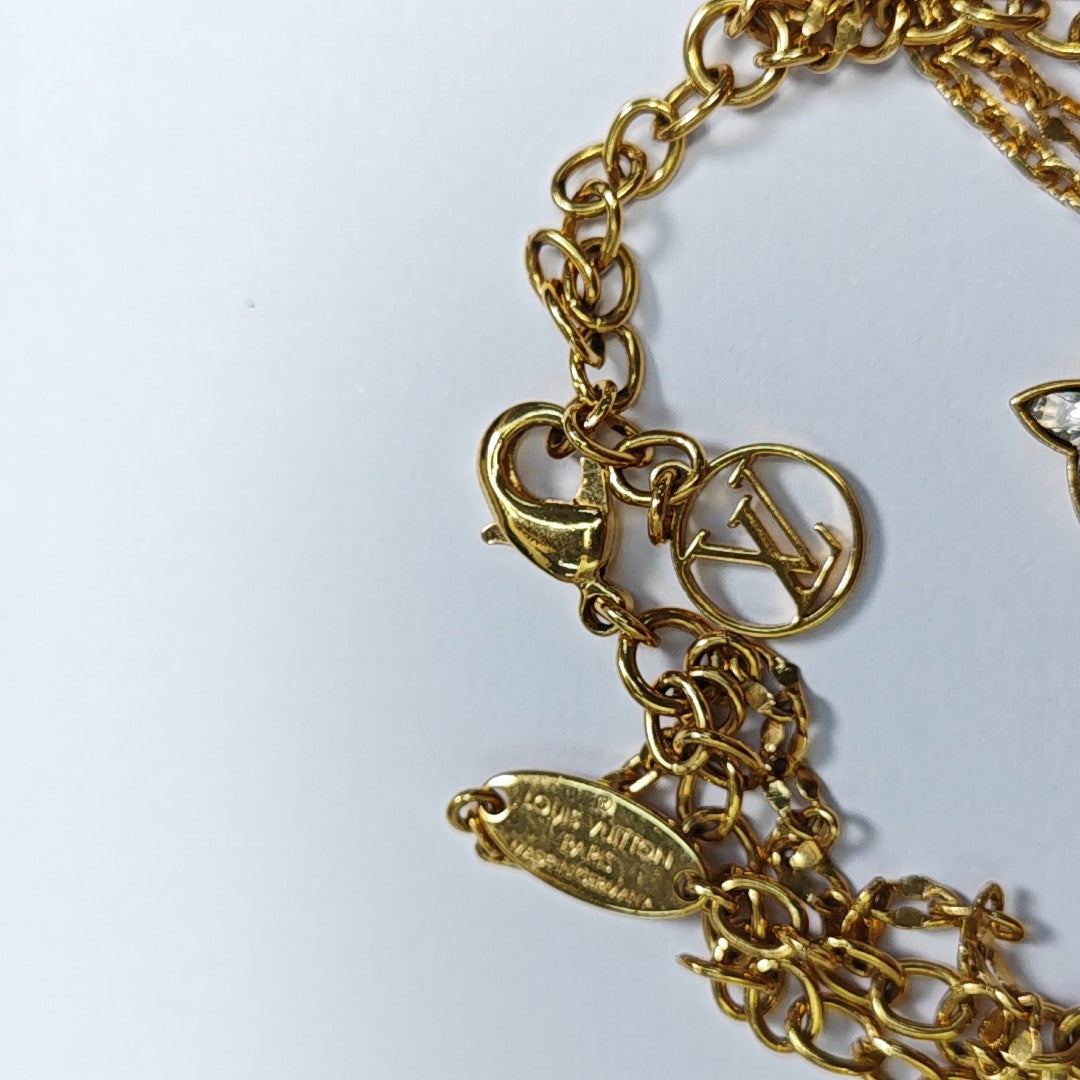 BLOOMING STRASS Metal Gold Bracelet