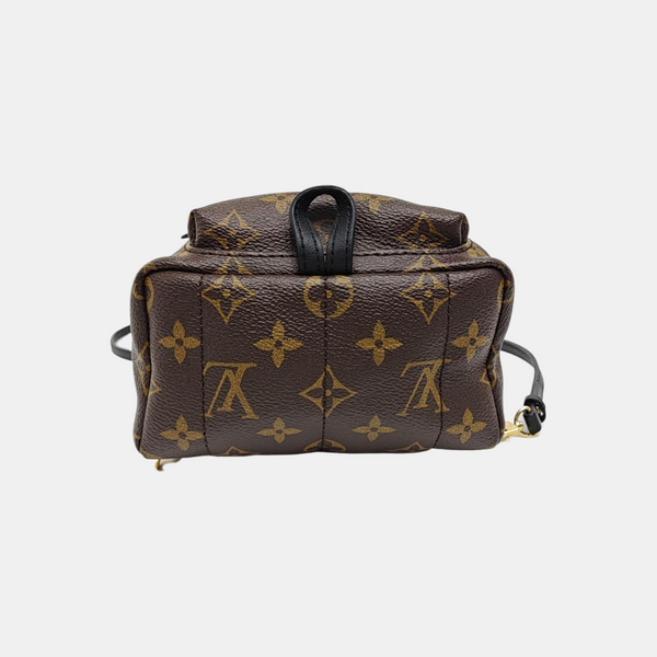 PALM SPRINGS Mini Monogram Coated Canvas Brown