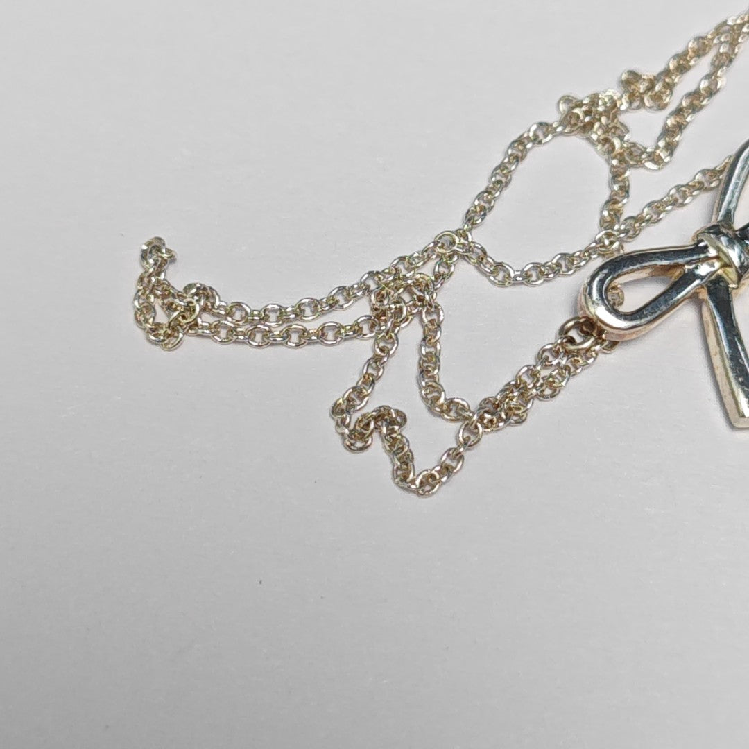 Tiffany Bow 925 Sterling Silver Necklace