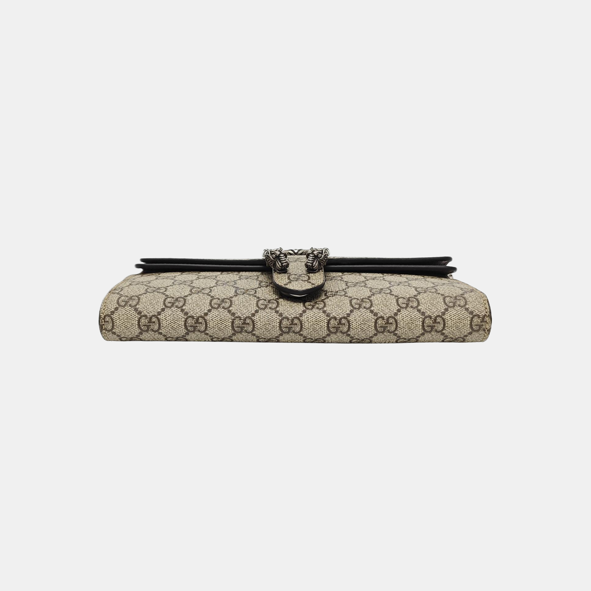 Dionysus Small Monogram Coated Canvas Beige