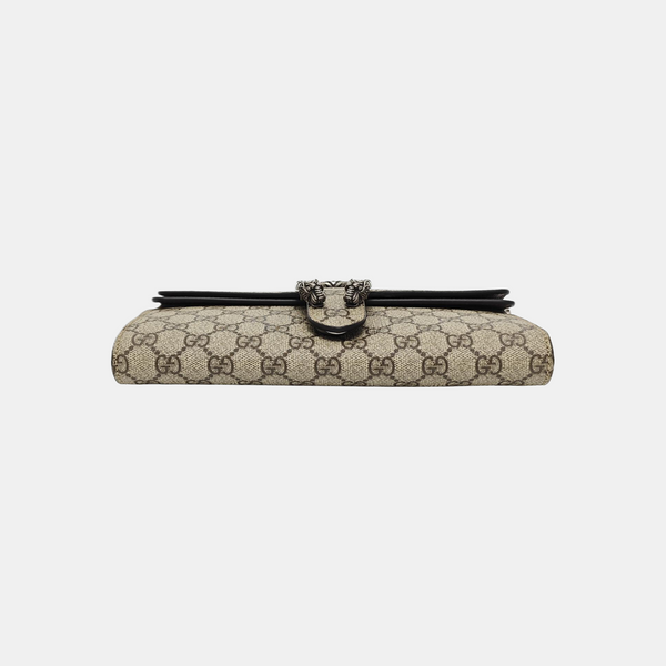 Dionysus Small Monogram Coated Canvas Beige