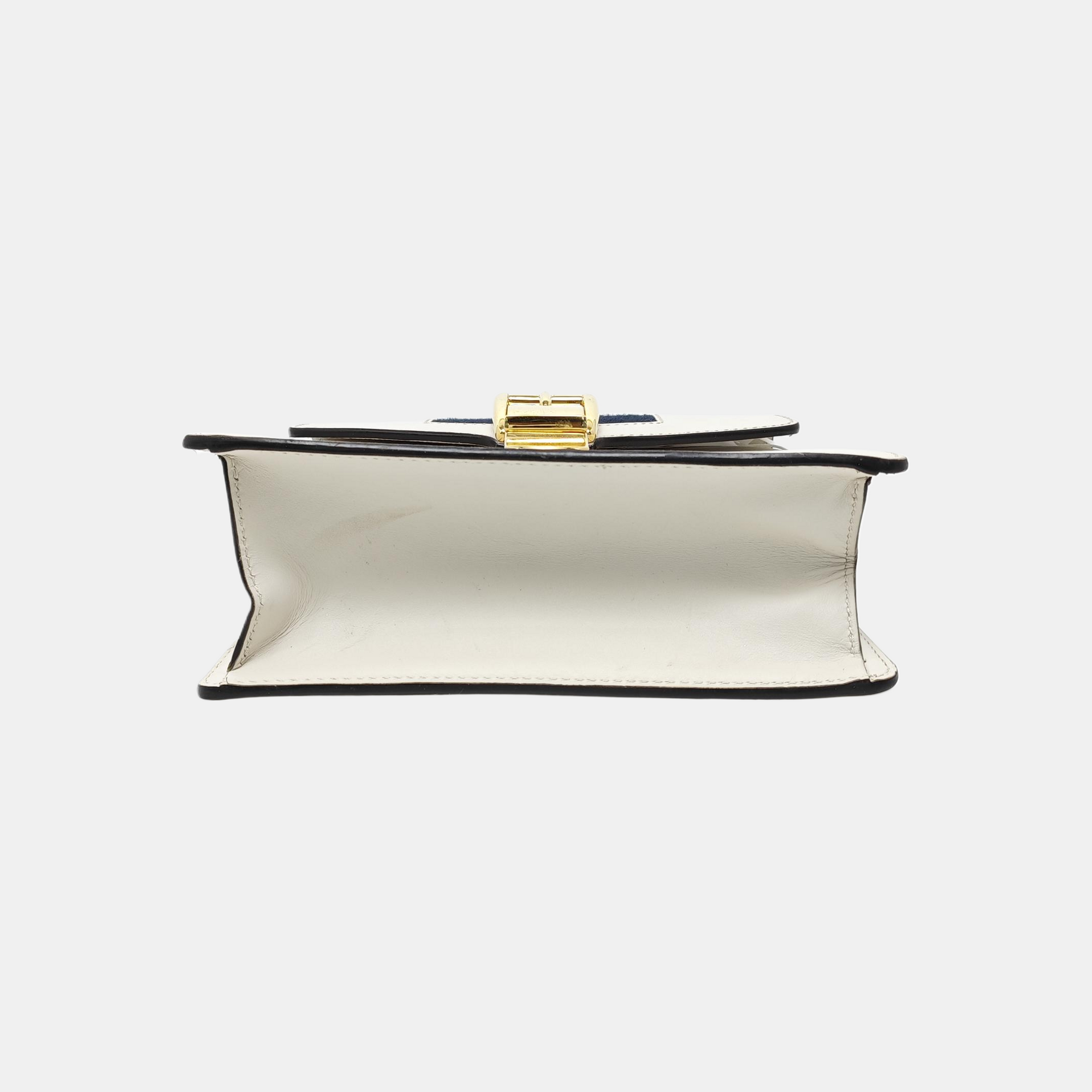 Sylvie Mini Calfskin White
