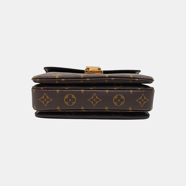 MÉTIS EAST WEST Monogram Coated Canvas Brown