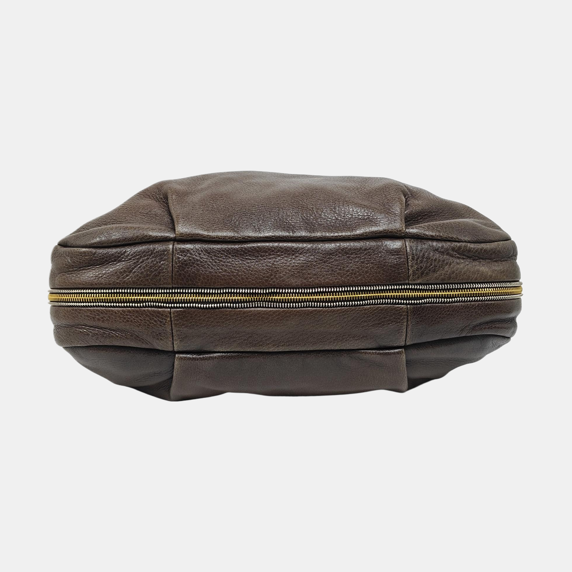 Calfskin Top Handle Bag Gray