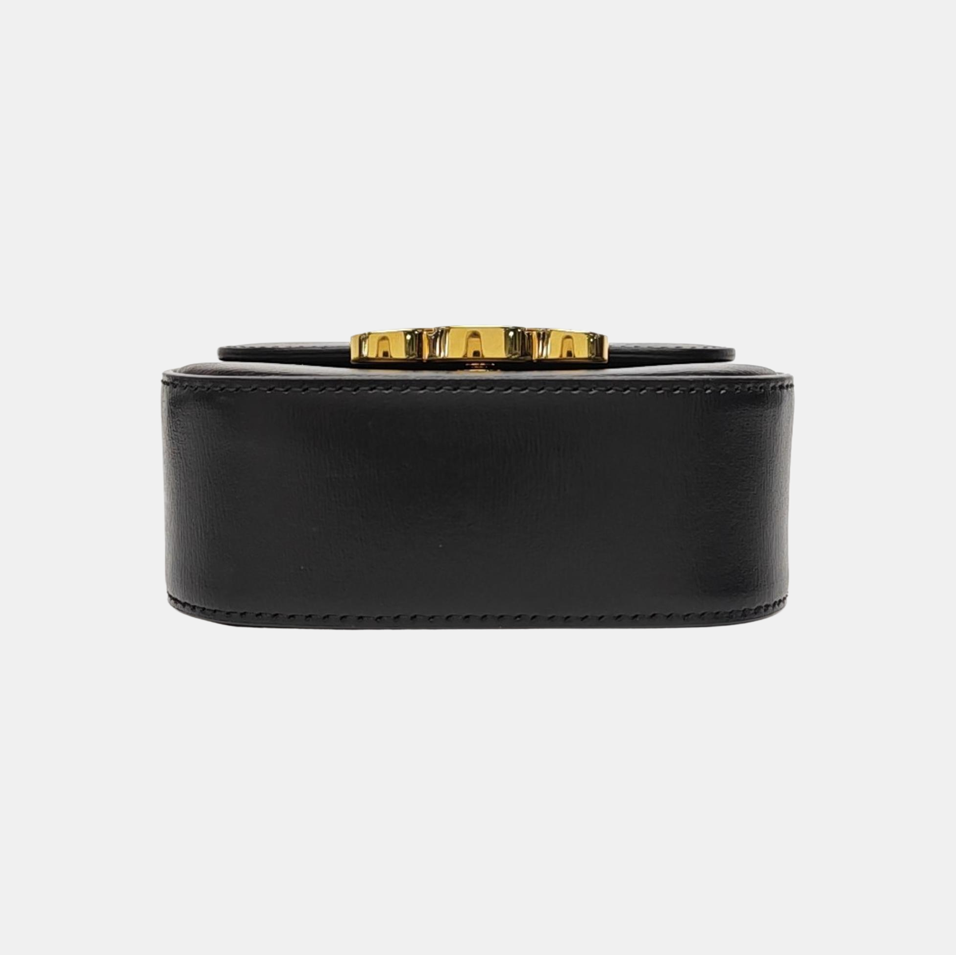 TRIOMPHE Mini Calfskin Black