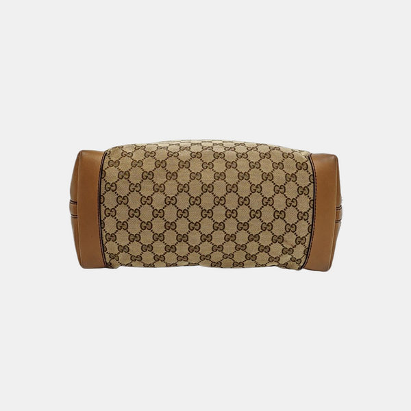 Monogram Canvas Tote Bag Brown
