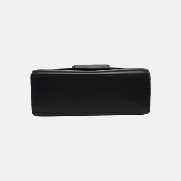 Leather Shoulder Bag Black
