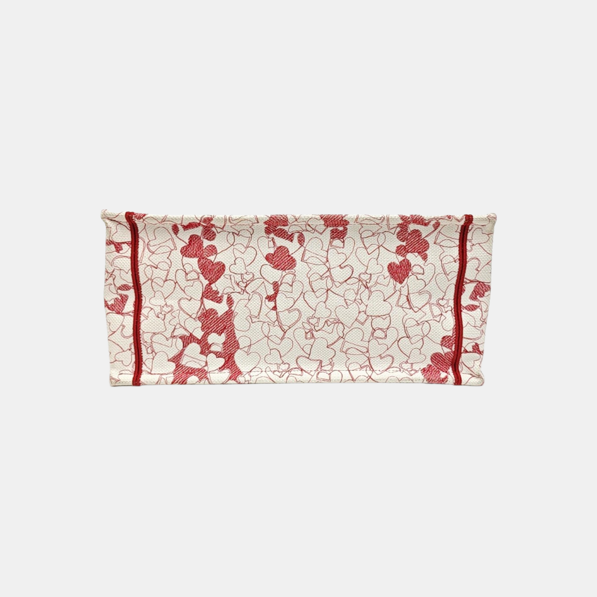 Book Tote Medium Fabric Red