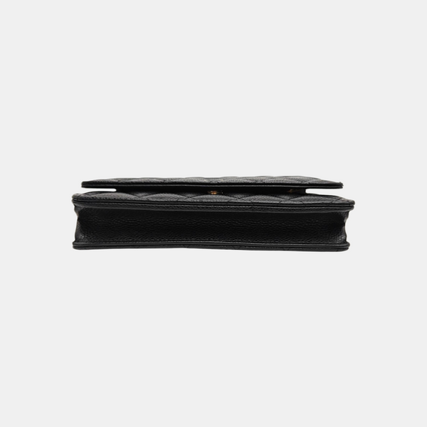 WOC Quilted Grained Calfskin Black