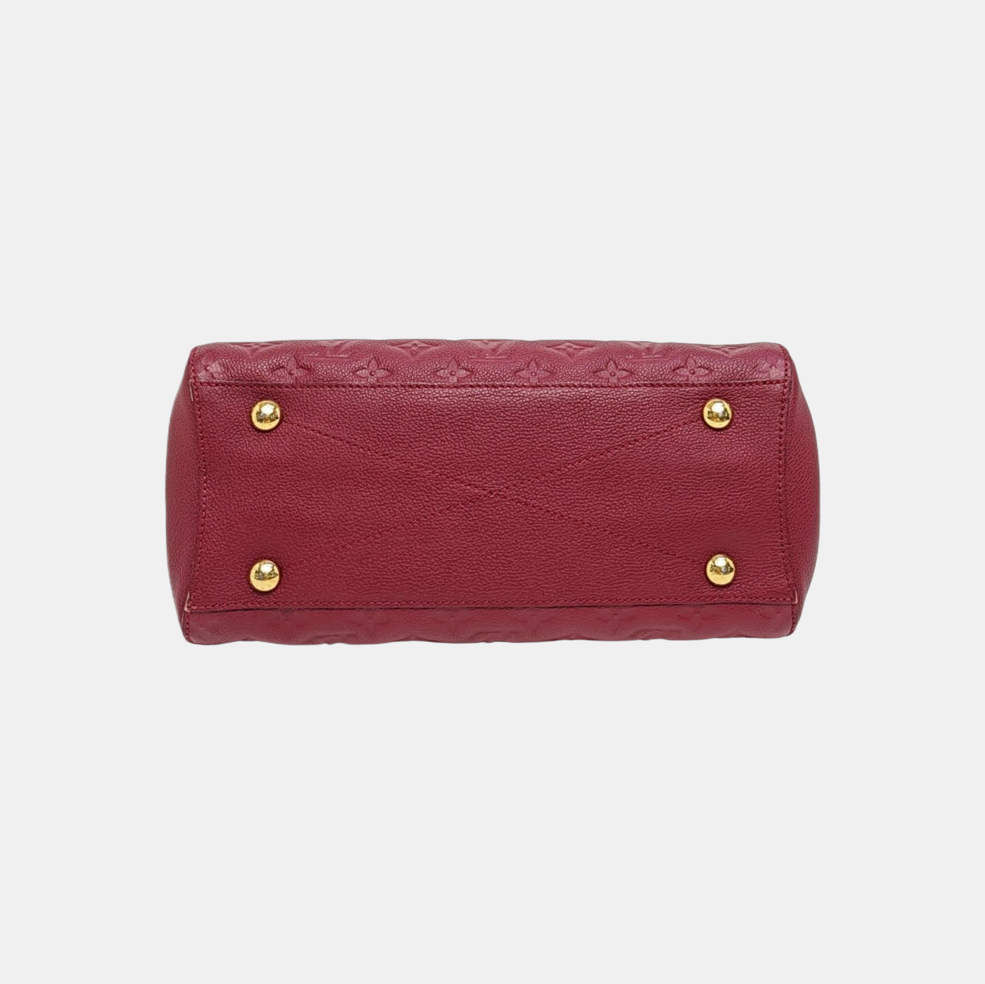 MONTAIGNE MM Monogram Calfskin Red