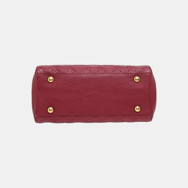 MONTAIGNE MM Monogram Calfskin Red