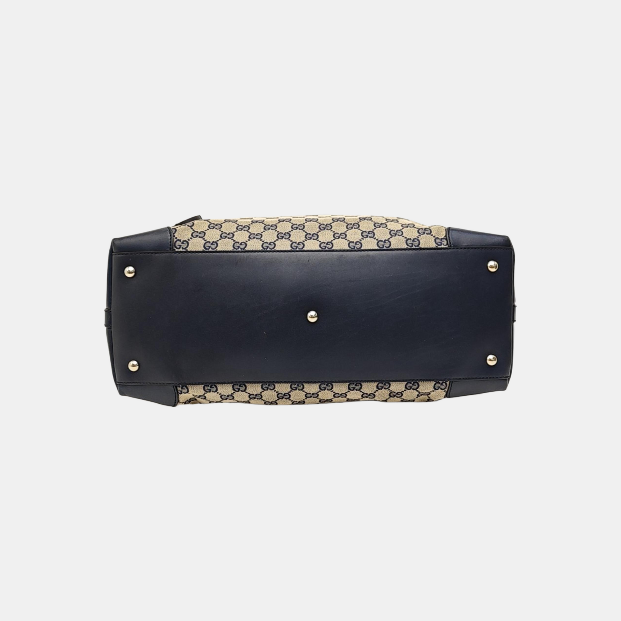 Monogram Canvas Top Handle Bag Beige
