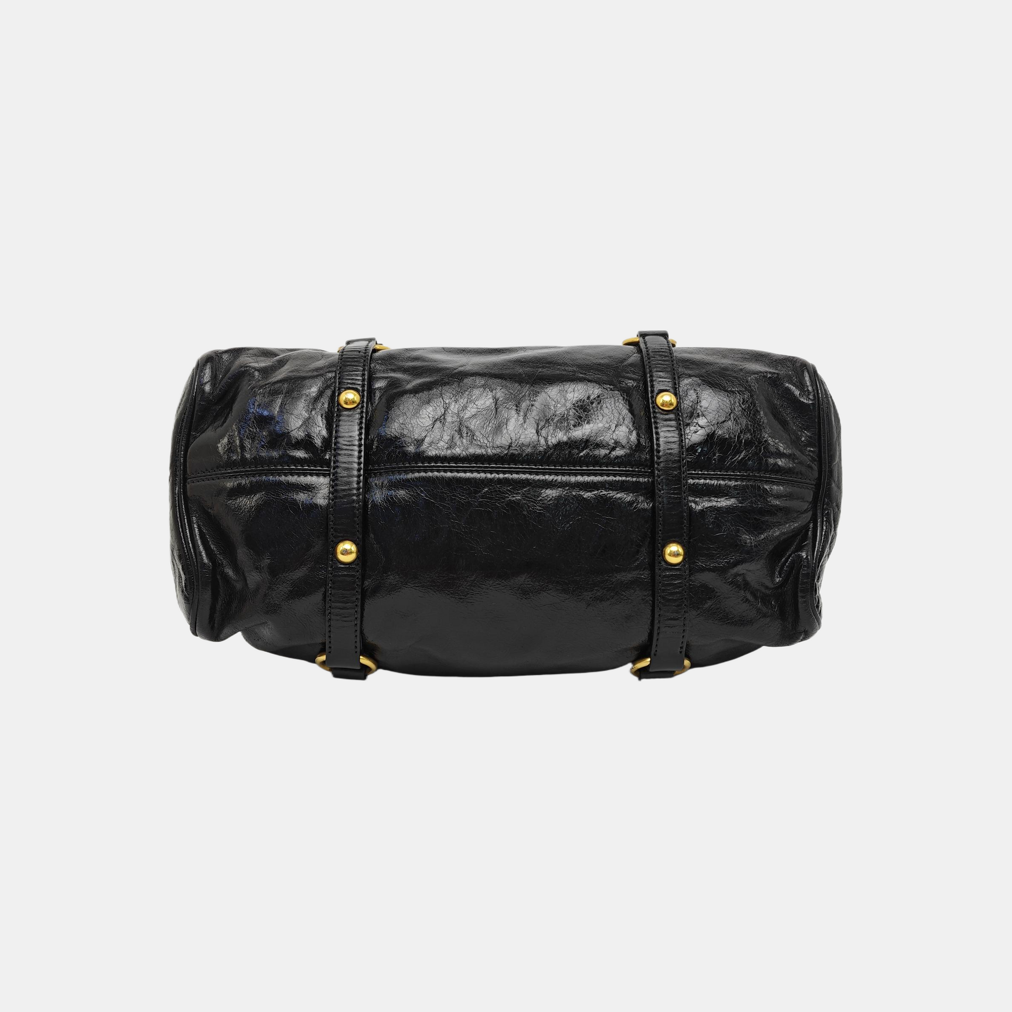 Bow Calfskin Black