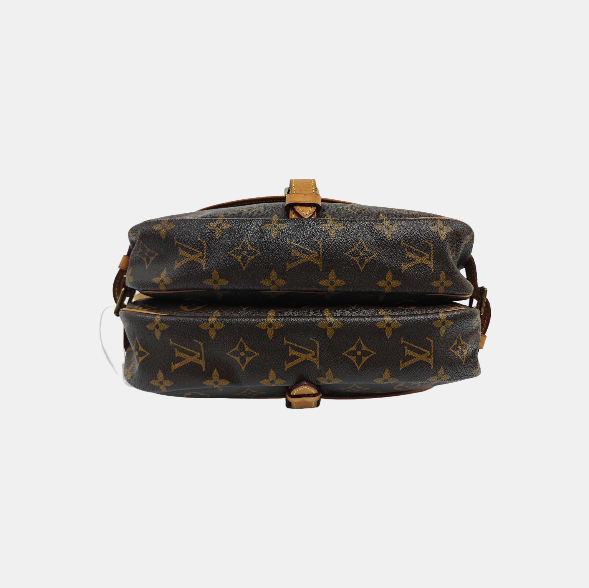 SAUMUR 30 Monogram Coated Canvas Brown