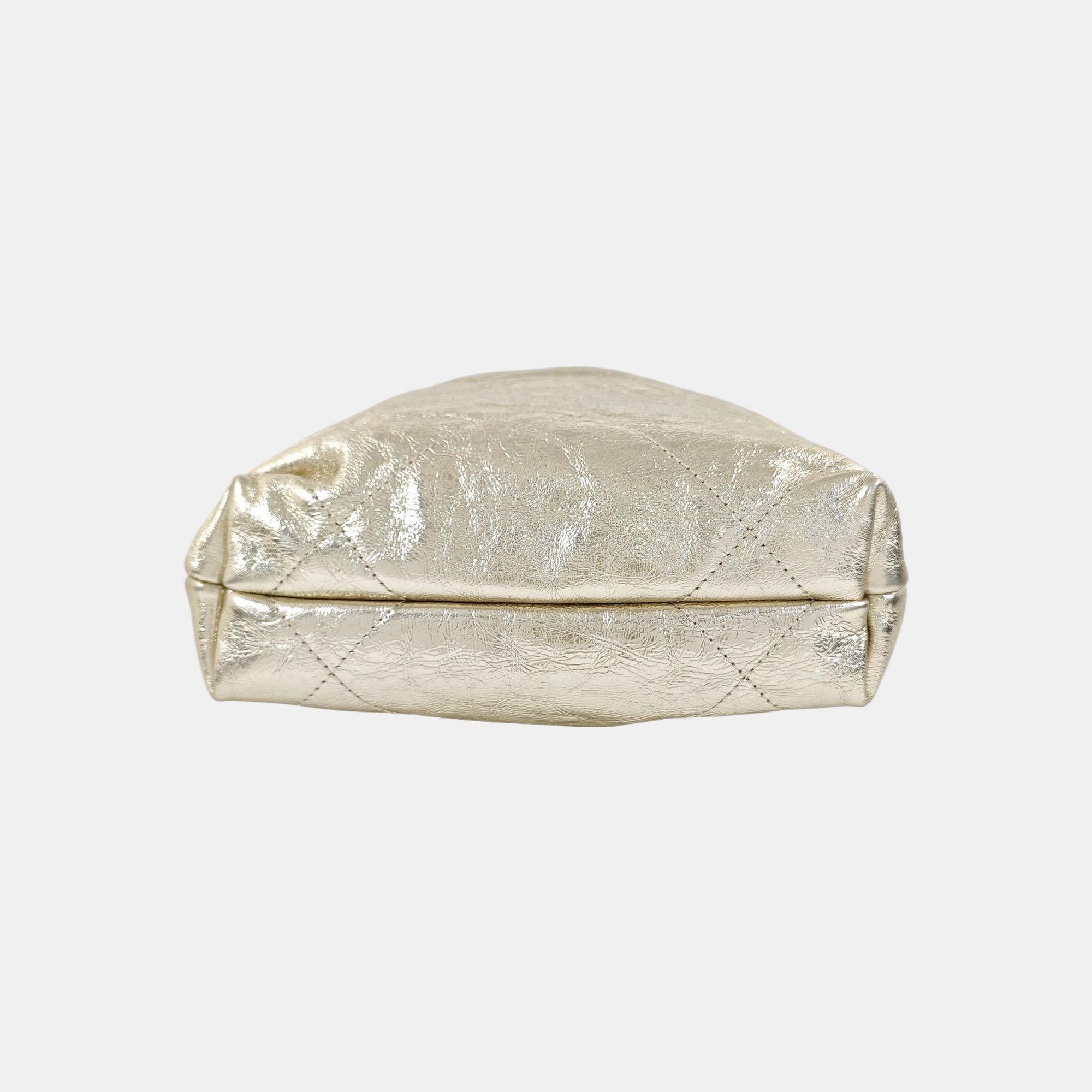 CHANEL 22 Small Quilted Calfskin Beige