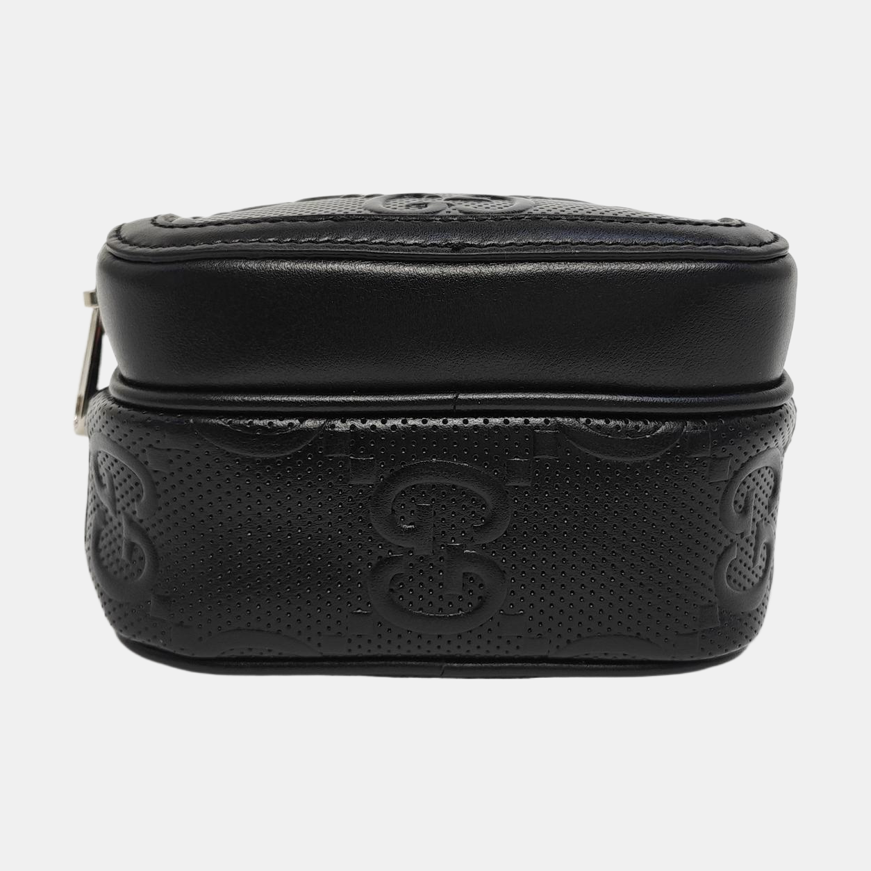 Monogram Calfskin Shoulder Bag Mini Black