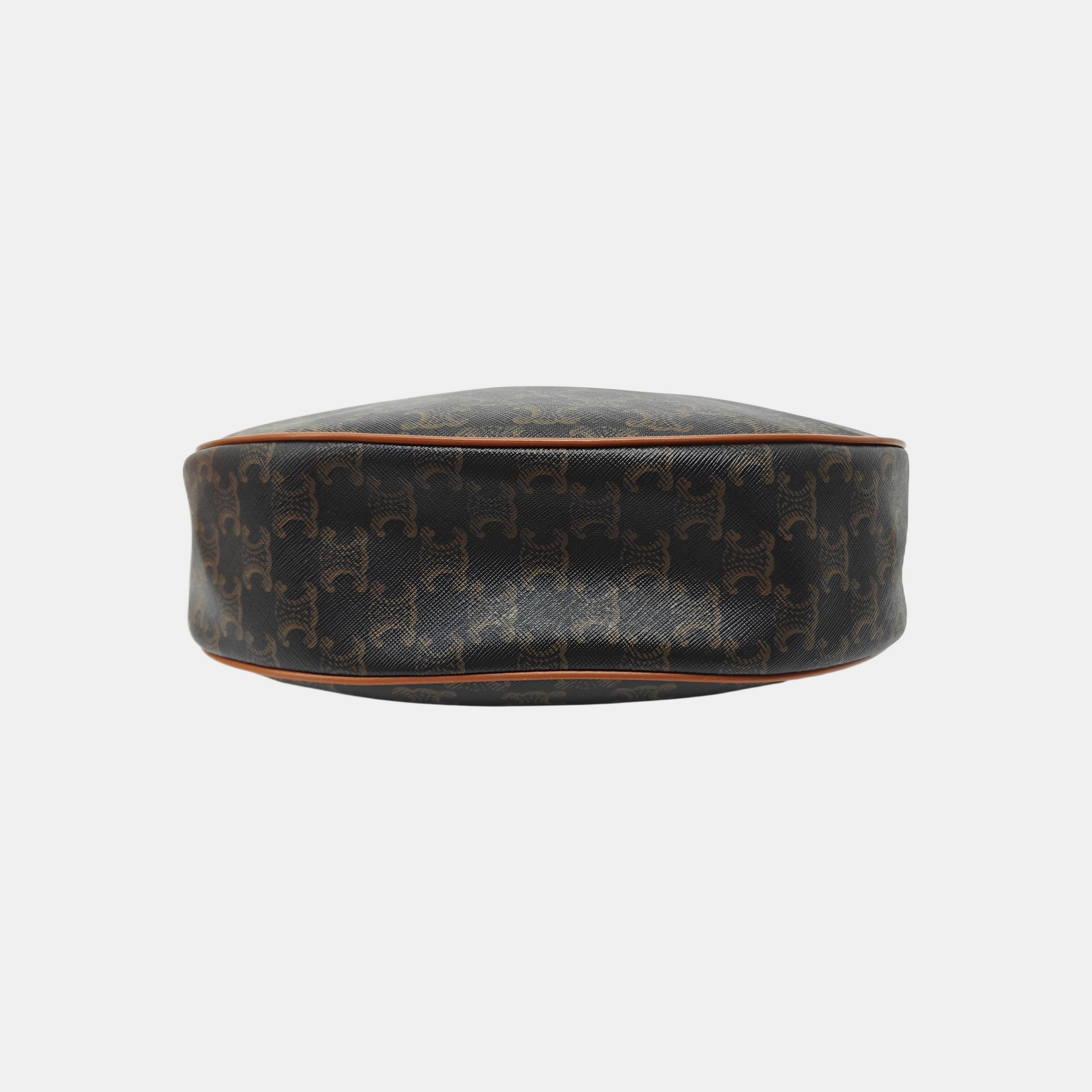 Coated Canvas Shoulder Bag Black