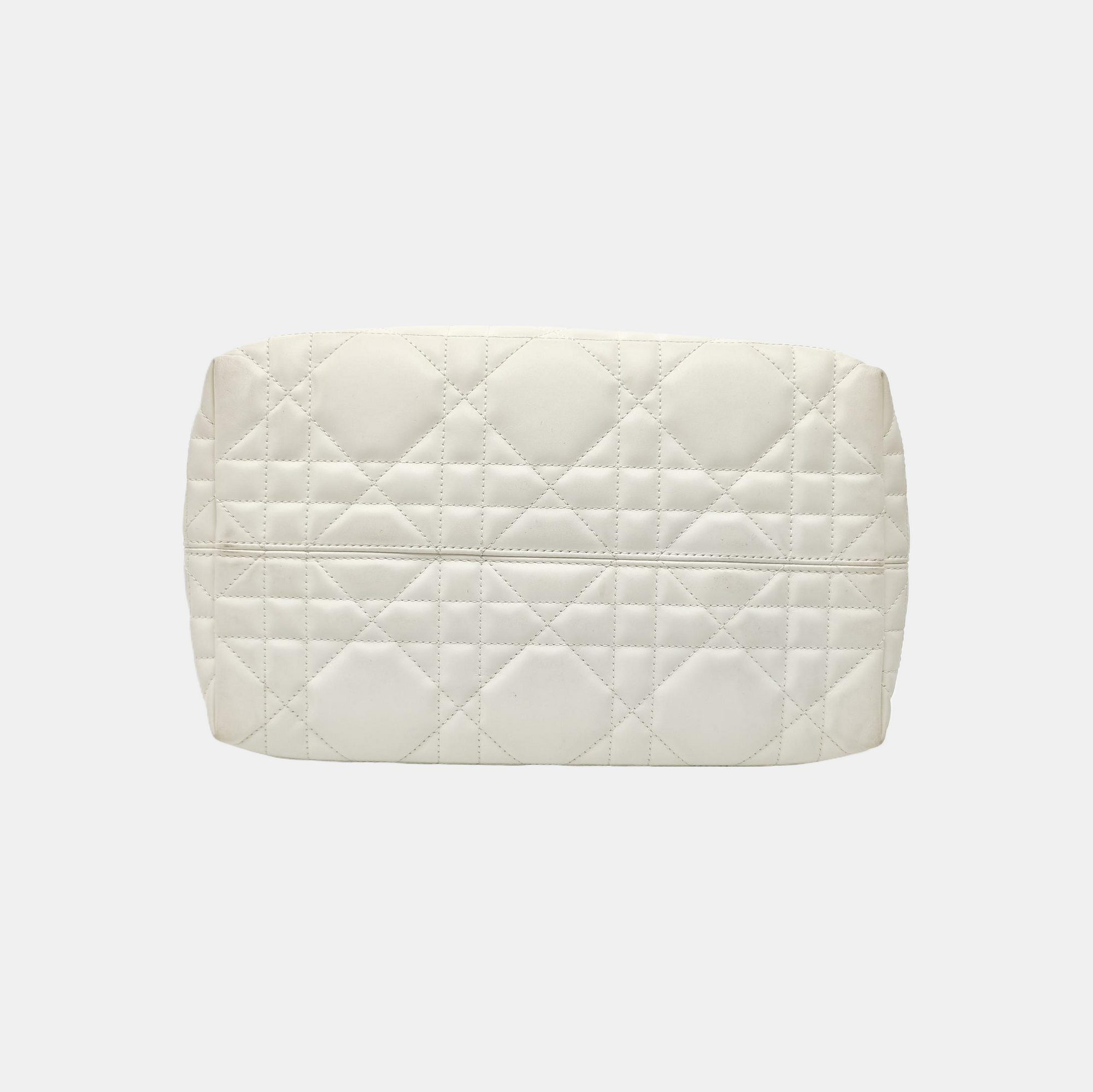 Toujours Medium Cannage Calfskin White