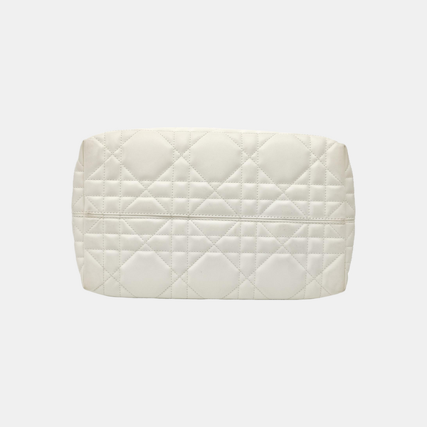 Toujours Medium Cannage Calfskin White