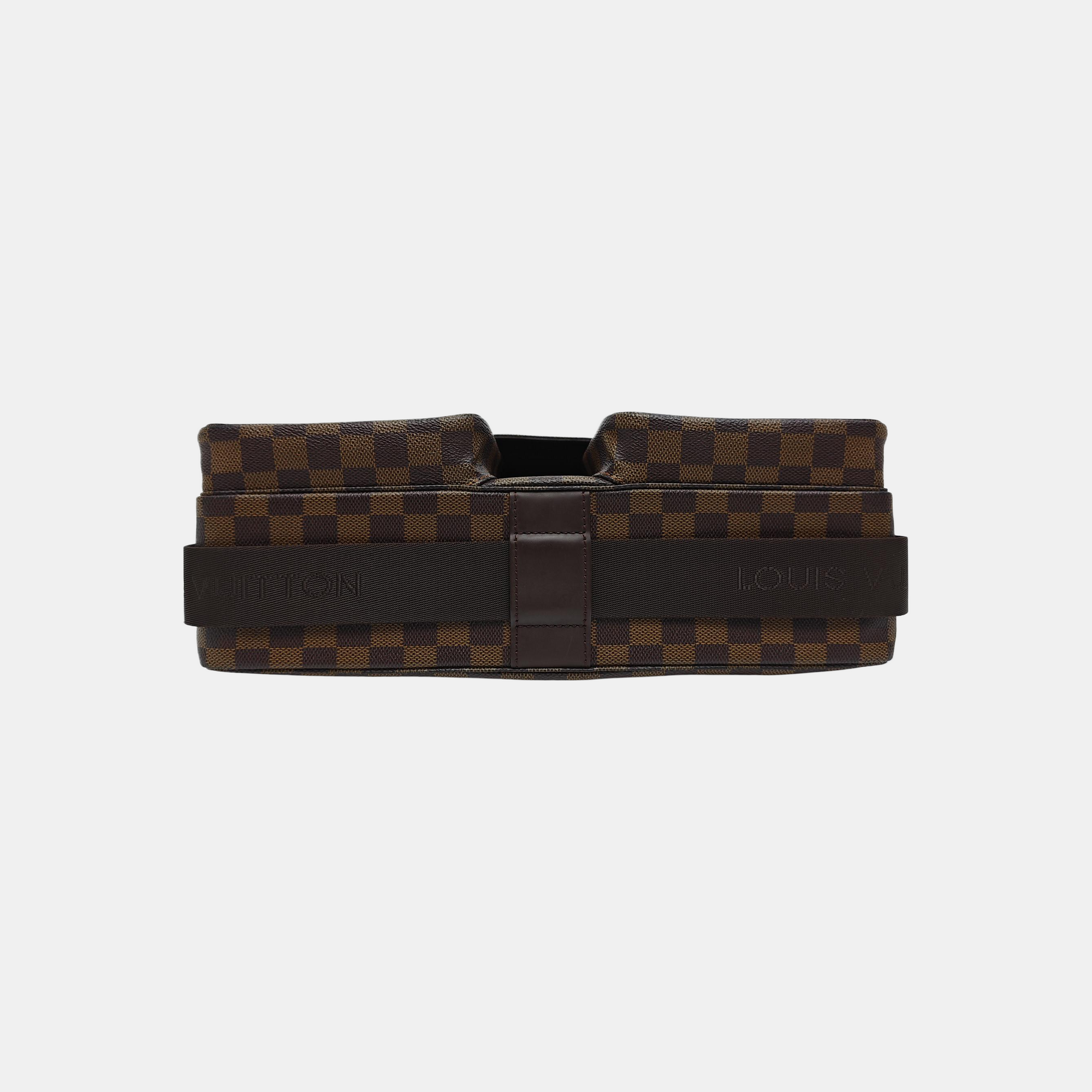 BROADWAY Damier Ebene Coated Canvas Brown