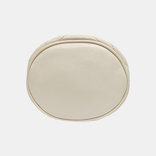 GG Marmont Mini Quilted Calfskin White
