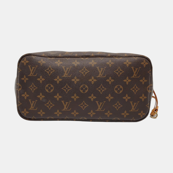 NEVERFULL MM Monogram Coated Canvas Brown