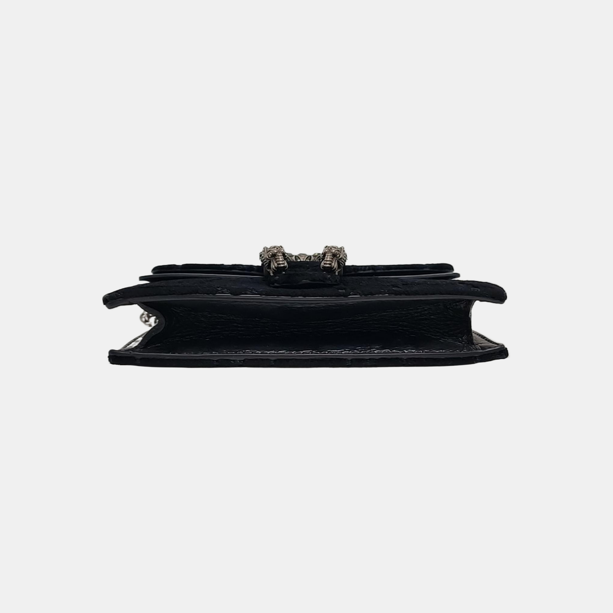 Authenticated pre-owned  Dionysus Super Mini Monogram Velvet Black - Shoulder Bag at Looply