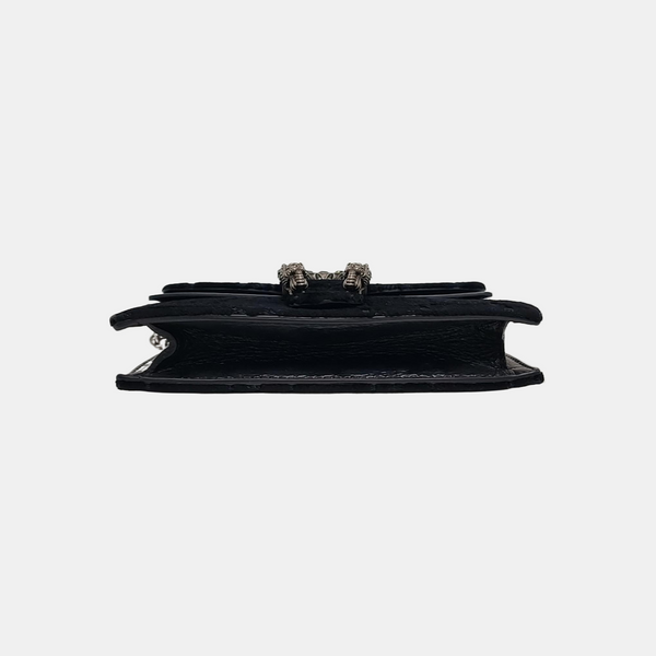 Authenticated pre-owned  Dionysus Super Mini Monogram Velvet Black - Shoulder Bag at Looply