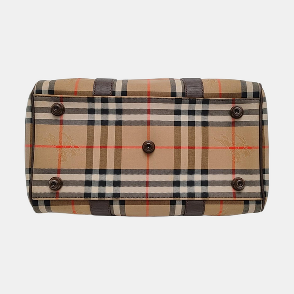 Canvas Top Handle Bag Beige