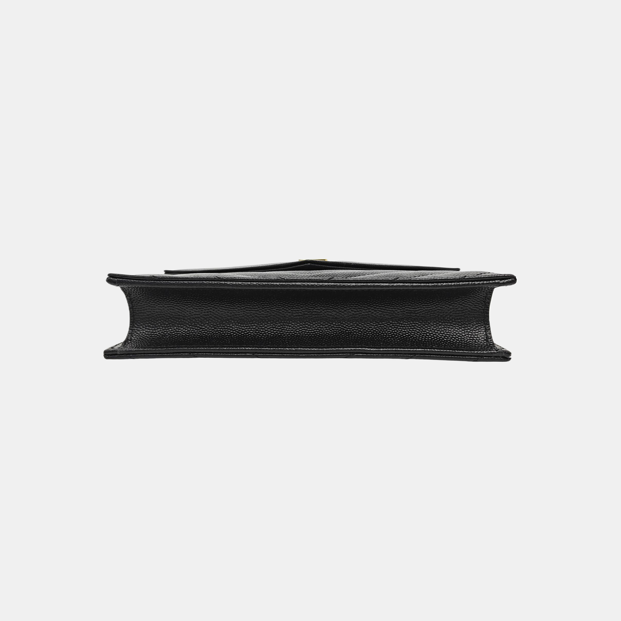 MONOGRAM Medium Chevron Calfskin Black