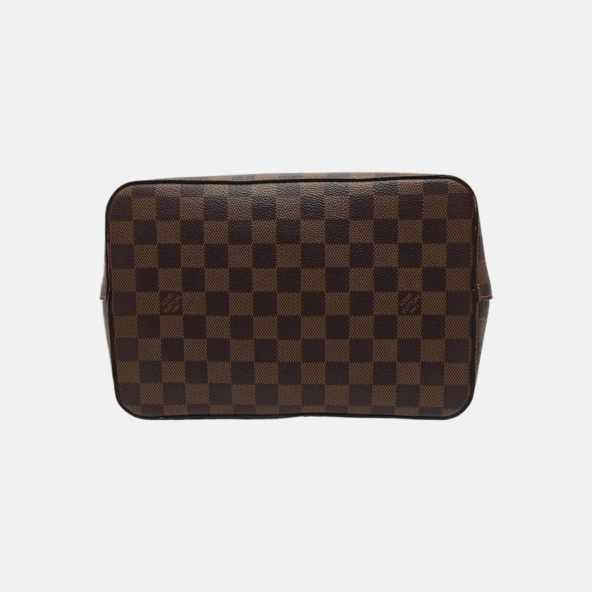 NÉONOÉ MM Damier Ebene Coated Canvas Brown