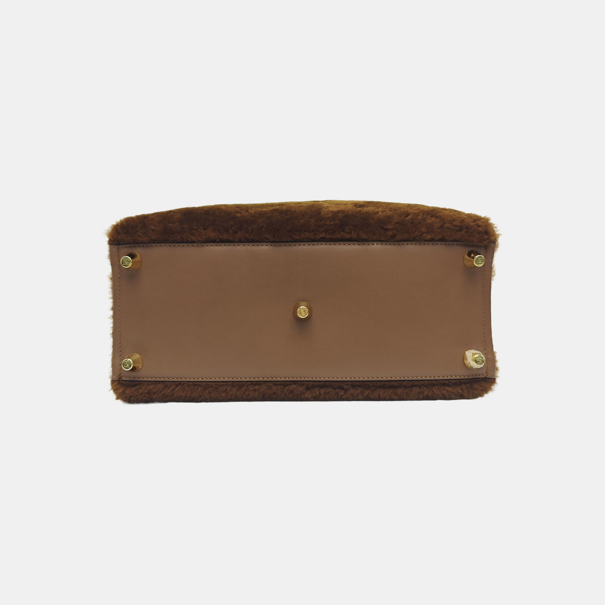 Suede Shoulder Bag Brown
