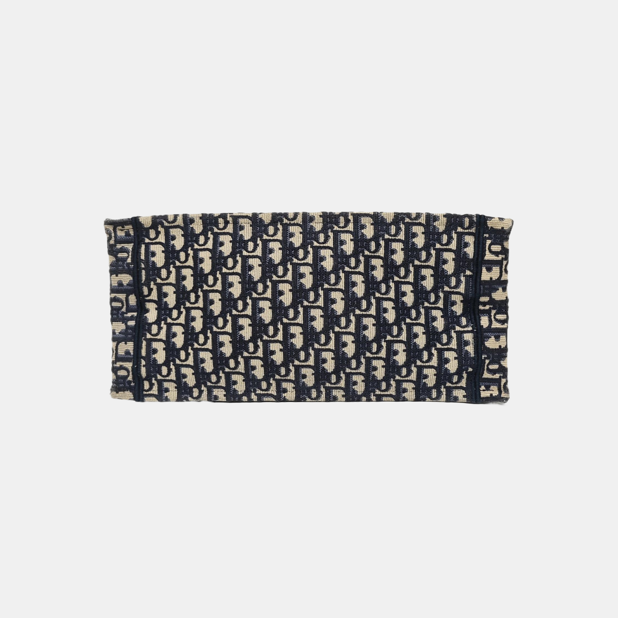 Book Tote Medium Oblique Canvas Blue