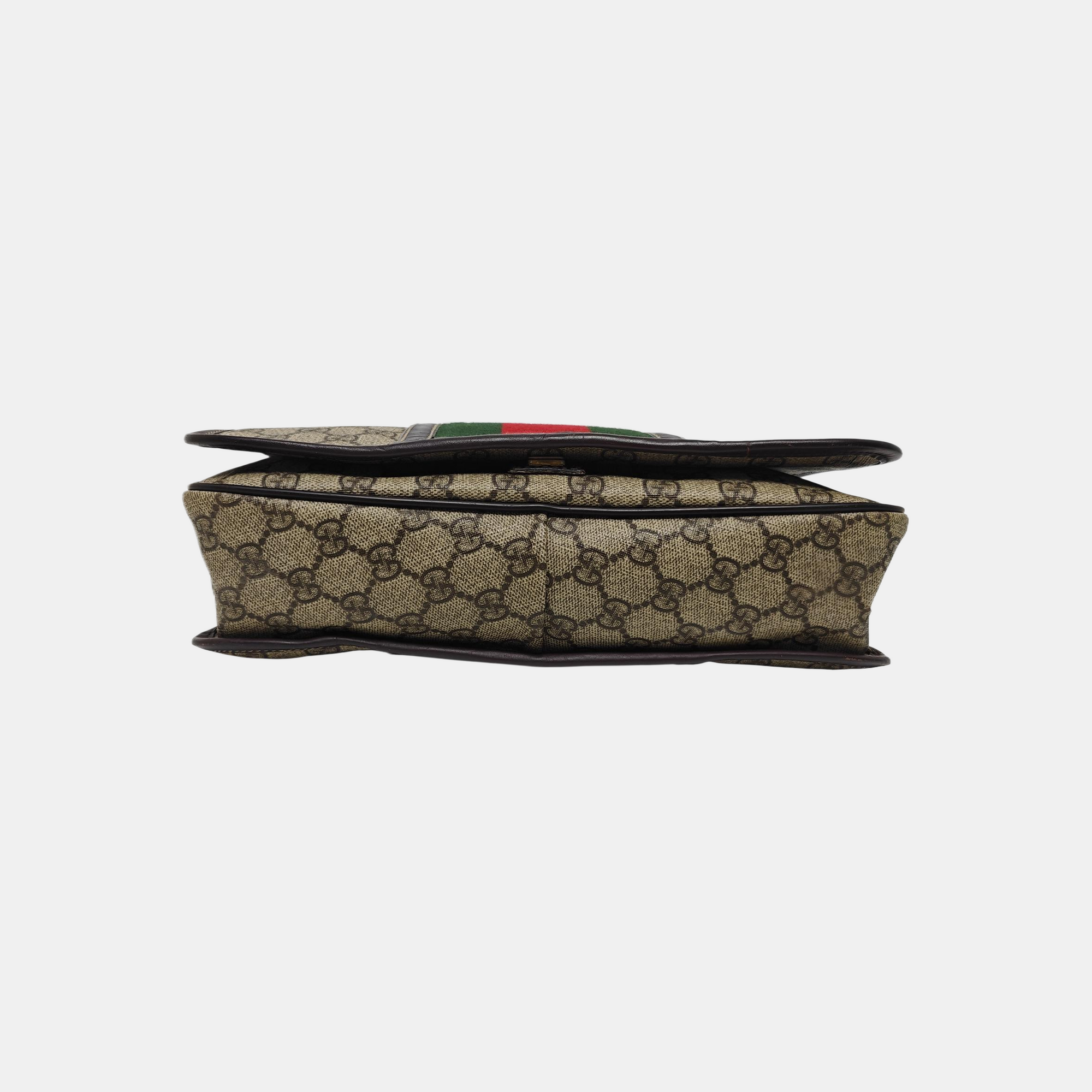 Monogram Coated Canvas Shoulder Bag Beige