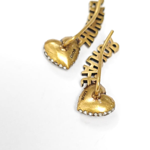 J'adior Metal Gold Earrings
