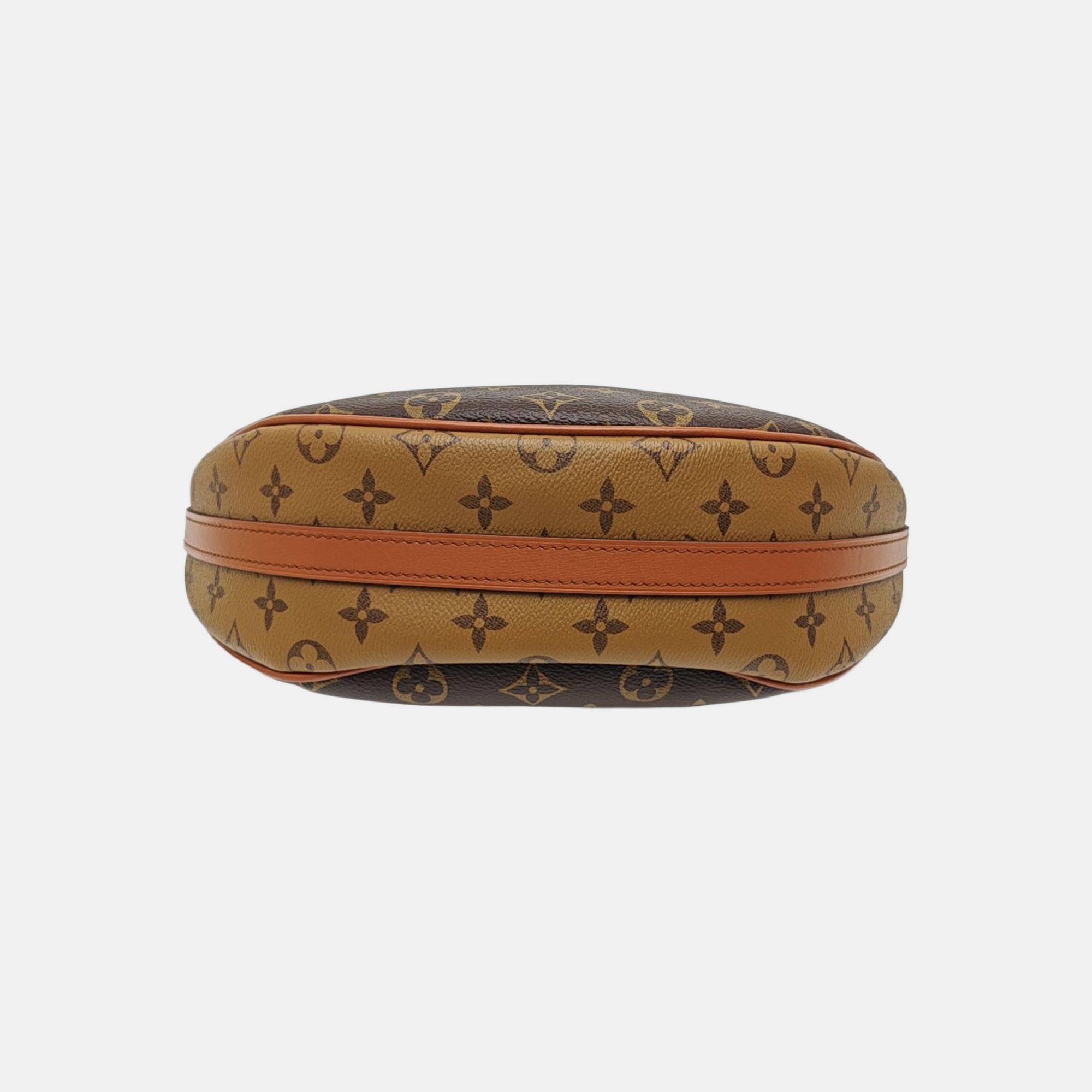 LOOP HOBO Monogram Coated Canvas Brown