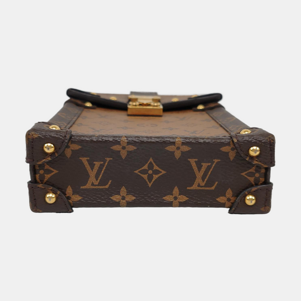 TRUNK Monogram Coated Canvas Brown